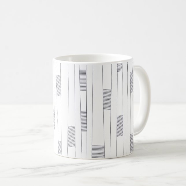 Mug Motif graphique linéaire simple, minimal et modern (Devant droit)