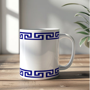 Mug Motif grec minimaliste personnalisable