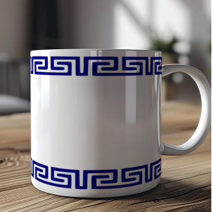 Mug Motif grec minimaliste personnalisable VI