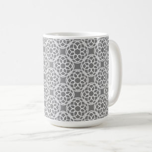 Mug Motif gris blanc géométrique