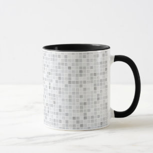 Mug Motif gris de tuiles