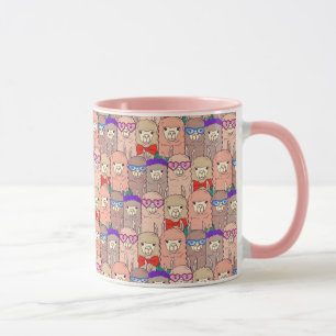Mug Motif habillé à la mode de lama
