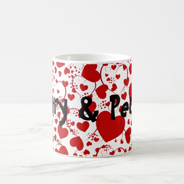 Mug MOTIF HEART ART 5 + votre texte (Centre)