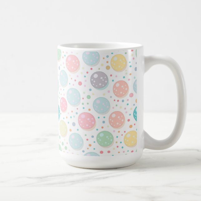 Mug Motif imparfait à points pastel (Droite)