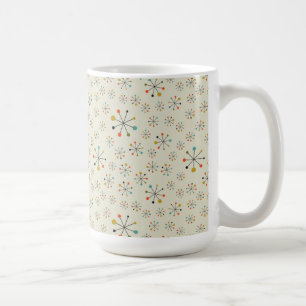 Mug Motif inspiré atomique de la moitié du siècle