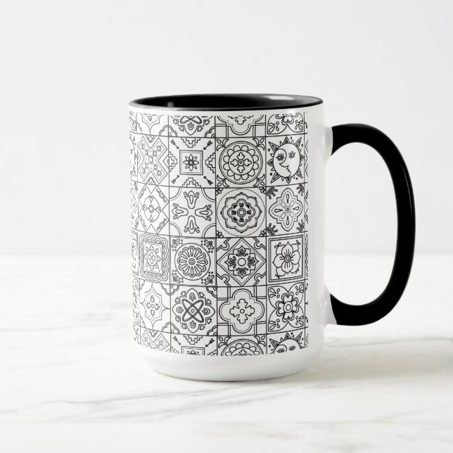 Mug Motif inspiré de Talavera (Droite)