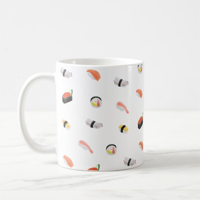 Mug Motif japonais de sushi (Gauche)