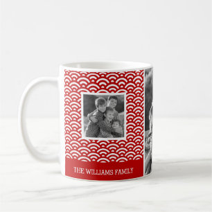 Mug Motif japonais rouge   Photos et textes de famille