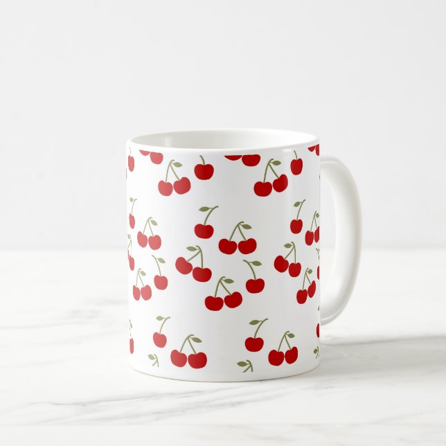 Mug Motif Jolies Cerises (Devant droit)