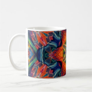 Mug Motif kaléidoscope couleur psychédélique