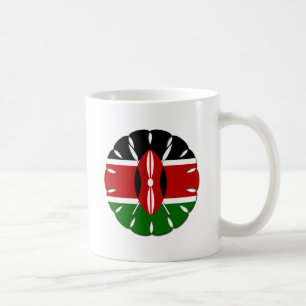 Mug Motif kenyan rond : un symbole national