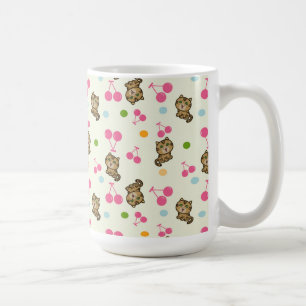 Mug motif kitty et cerises