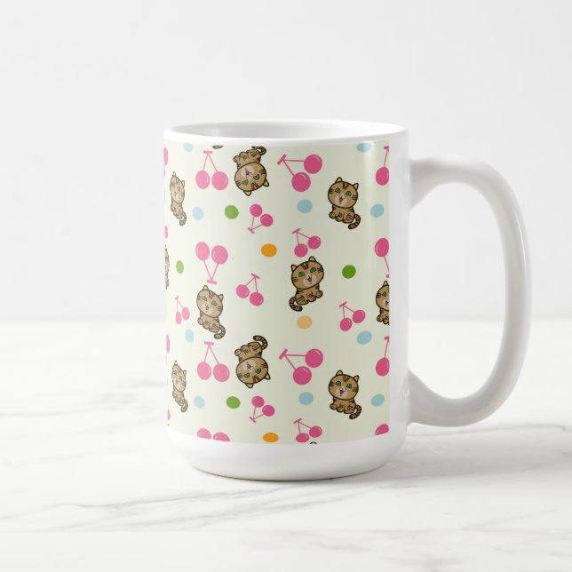 Mug motif kitty et cerises (Droite)