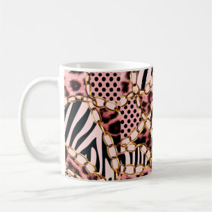 Mug Motif léopard, Empreinte de léopard, Poster de ani