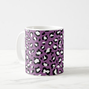 Mug Motif léopard, Spots léopards, Leopard pourpre