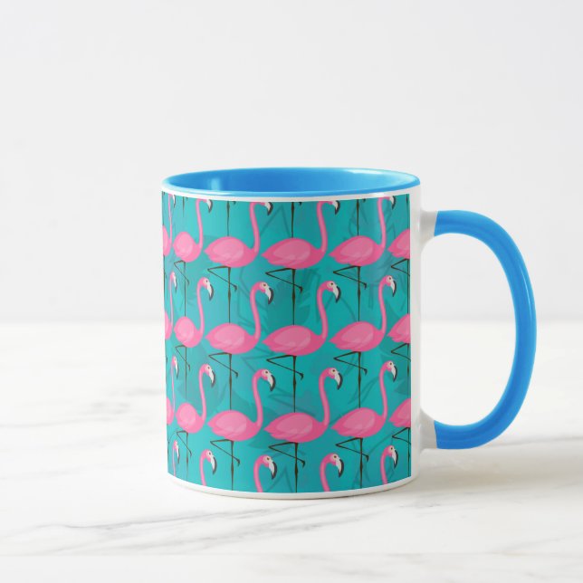 Mug Motif lumineux de Flamant rose (Droite)