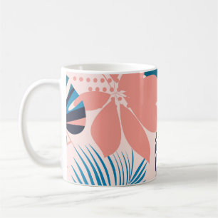 Mug Motif lumineux et transparent avec tropique coloré