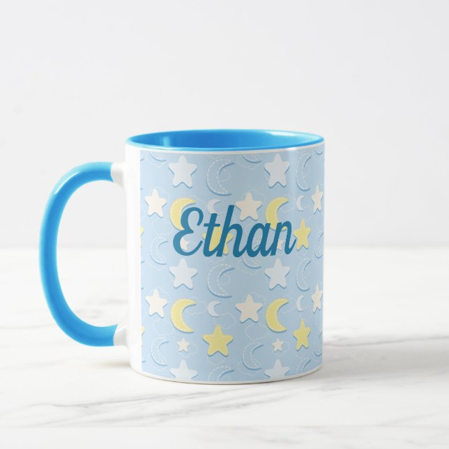 Mug Motif Lune & Étoiles (Gauche)
