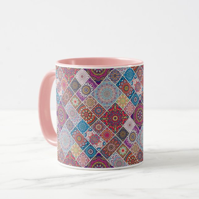 Mug Motif Mandala (Devant gauche)