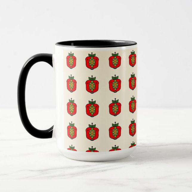 Mug Motif Mandala Floral (Gauche)
