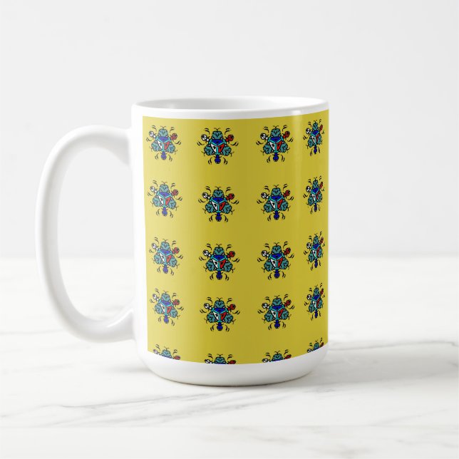 Mug Motif Mandala Floral Sans Couture (Gauche)