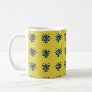 Mug Motif Mandala Floral Sans Couture