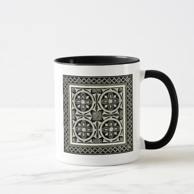 Mug Motif Mandala noir et blanc par Vision Studio (Droite)