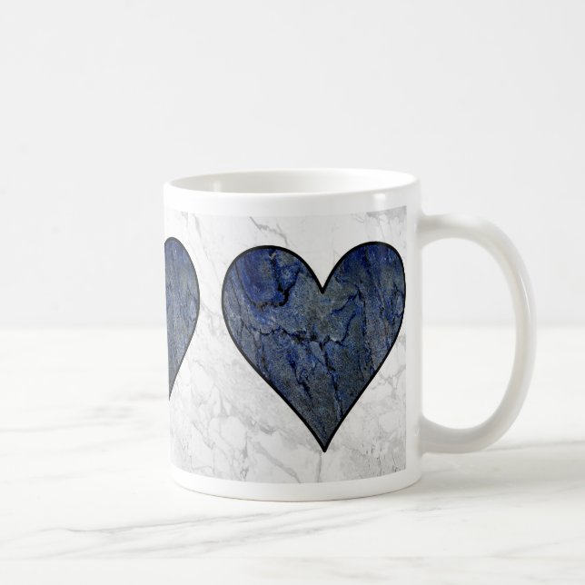 Mug Motif marbré en pierre bleue (Droite)