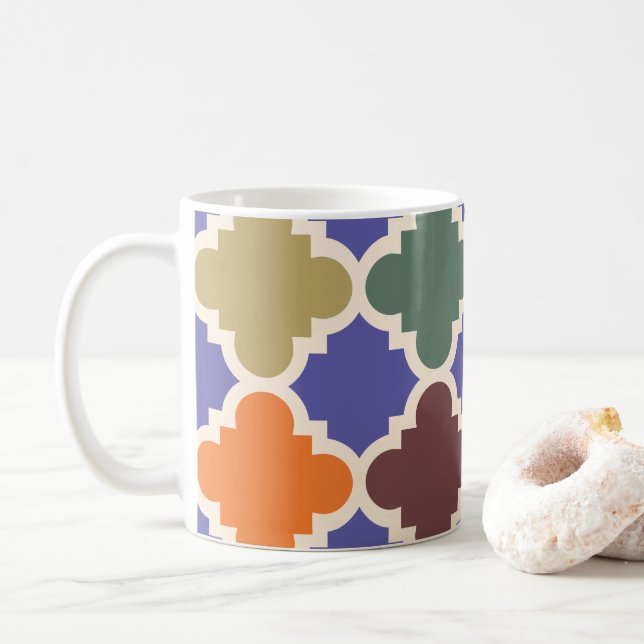 Mug Motif marocain de mosaïque (Avec donut)
