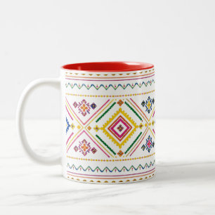 Mug Motif Marocain   Géométrique Tribal Bohème