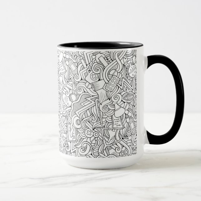 Mug Motif Médicale de B&W (Droite)