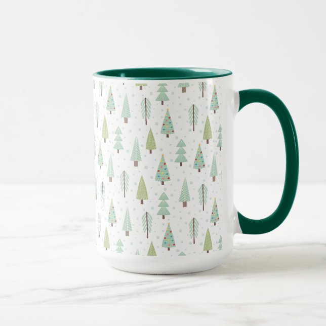 Mug Motif mignon d'arbre de vacances (Droite)