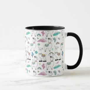 Mug Motif mignon de lama de bande dessinée
