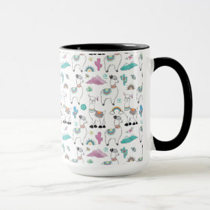 Mug Motif mignon de lama de bande dessinée