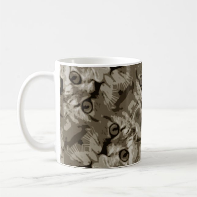 Mug Motif mignon des yeux de chat (Gauche)