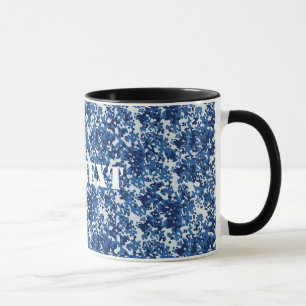 Mug Motif militaire bleu numérique