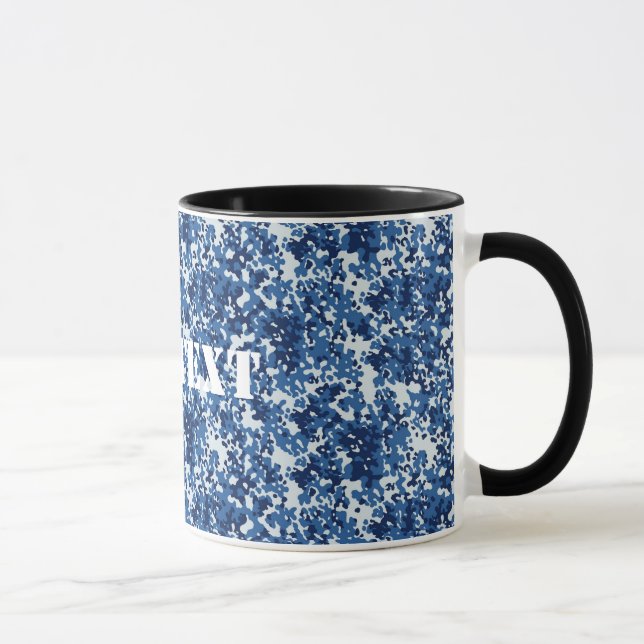 Mug Motif militaire bleu numérique (Droite)