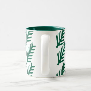 Mug Motif minimaliste à feuilles vertes - Dragon d