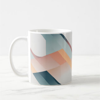 Mug Motif minimaliste Pastel géométrique