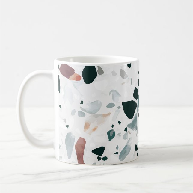 Mug Motif moderne Abstrait Terrazzo (Gauche)