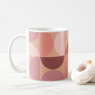 Mug Motif moderne du milieu du siècle Peach Fuzz