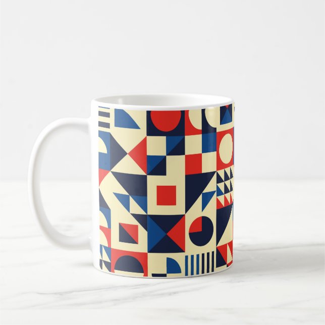 Mug Motif moderne géométrique du milieu du siècle - 60 (Gauche)