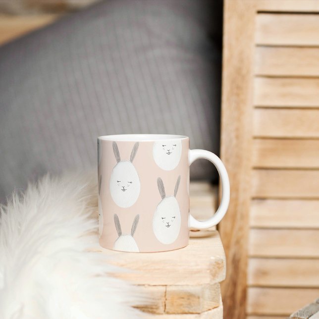 Mug Motif moderne Pastel Bunny Egg | Bénédictions de P (Créateur téléchargé)