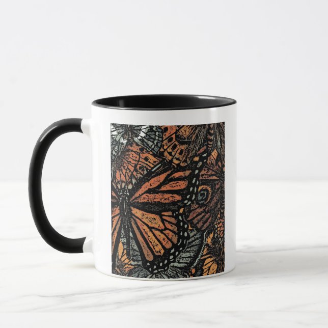 Mug Motif Monarque Papillon orange et noir graphique (Gauche)