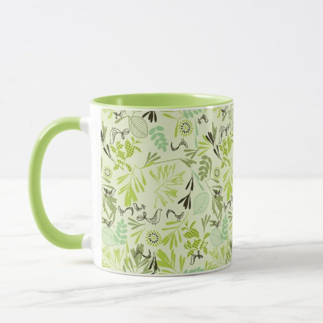 Mug motif montrant de petits oiseaux de bébé (Gauche)