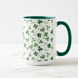 Mug Motif mou de shamrock d'aquarelle