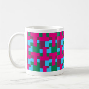 Mug Motif multicolore Abstrait avec géométrie
