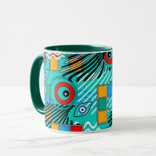 Mug Motif multicolore abstrait créatif moderne