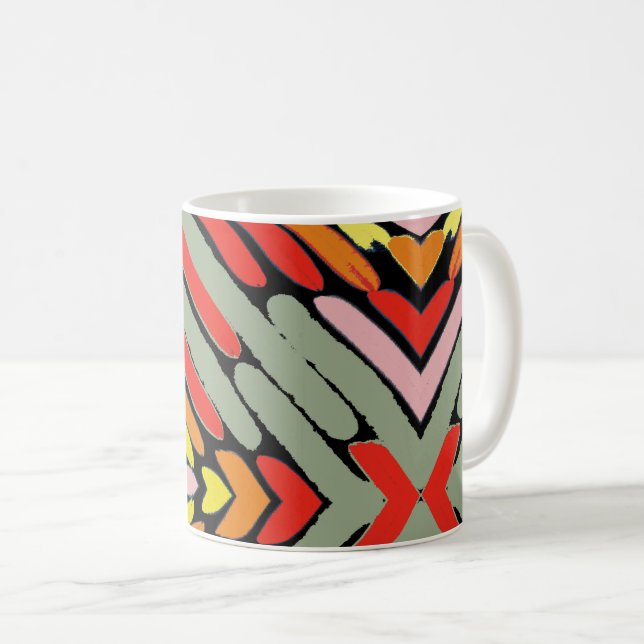 Mug Motif multicolore du Sud-Ouest (Devant droit)