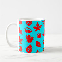 Motif naturel graphique coloré